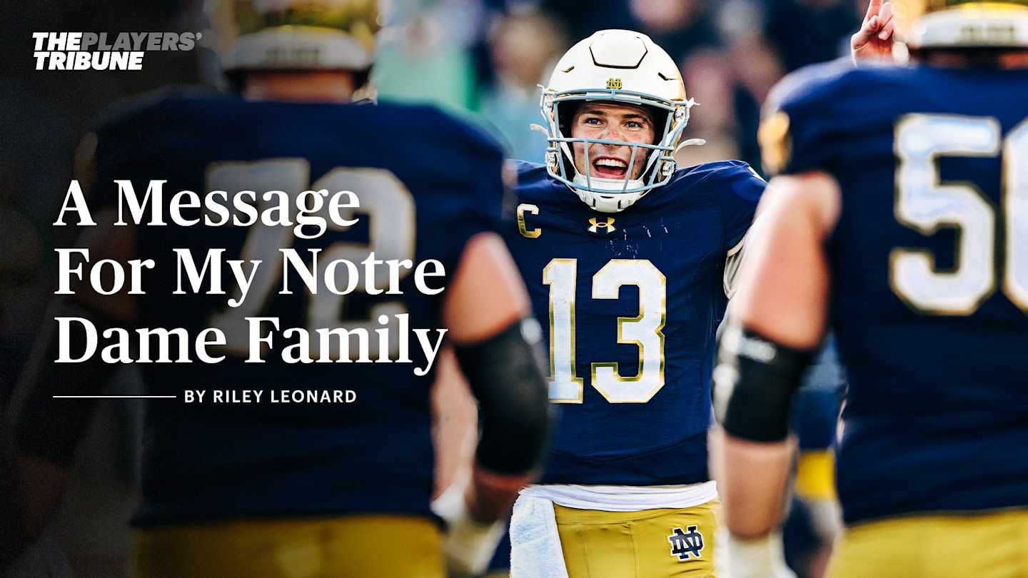 rileyleonard13_'s tweet card. We’re done being afraid of anything — I know that much about this team. I know that, win or lose, we’re going to do it our way: We’re going to dare greatly.