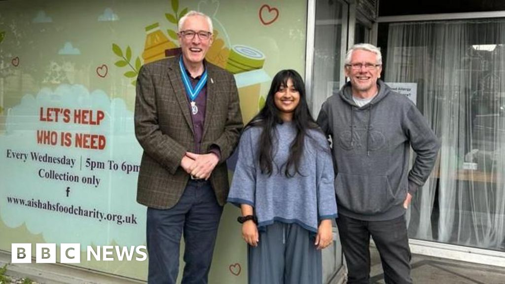 BBCBristol's tweet card. Aishah's Food Charity supports local people by handing out food and items like sleeping bags.