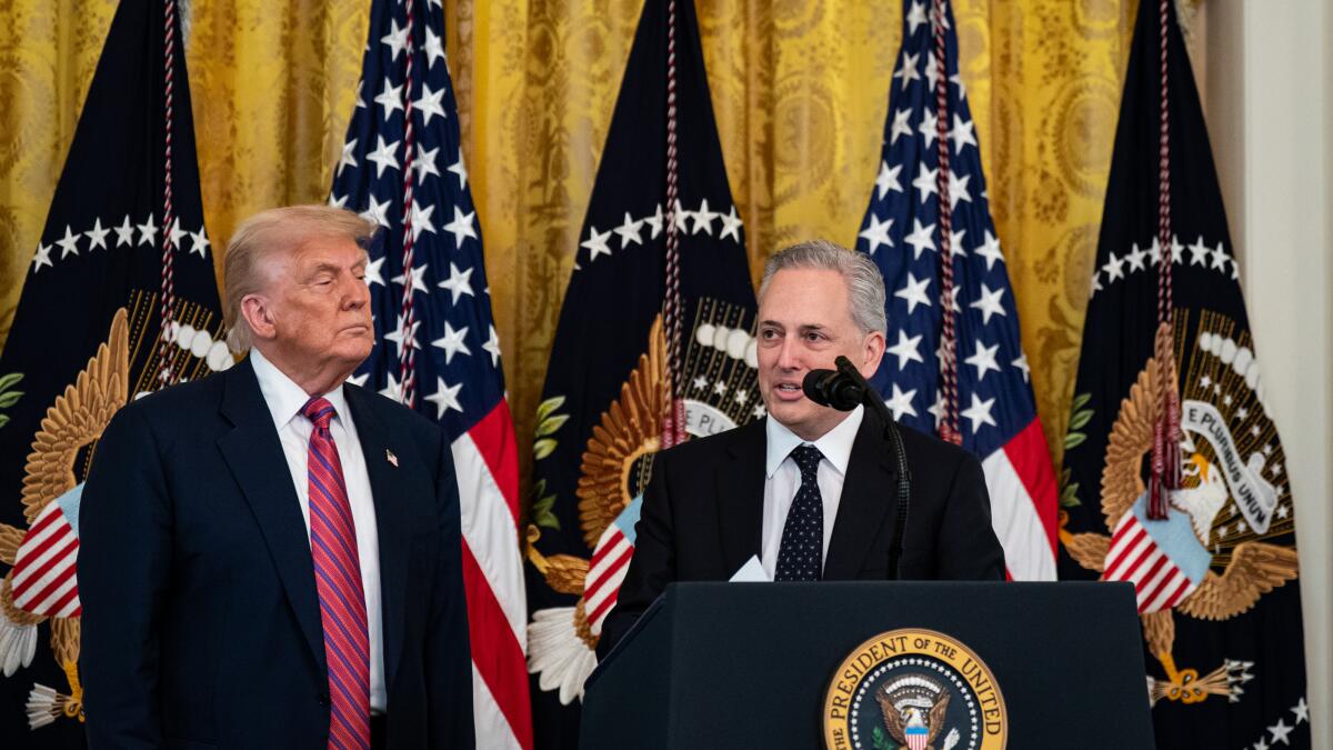 latimespolitics's tweet card. The plan, unveiled Wednesday, shows how the Trump administration is taking a different approach to tech regulation than his predecessor.