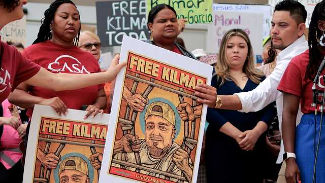 wdsu's tweet card. A federal judge in Maryland has prohibited the Trump administration from taking Kilmar Abrego Garcia into immediate immigration custody if he's released from jail in Tennessee while awaiting trial on...