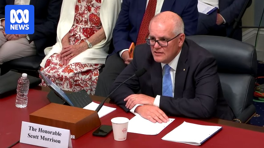 MikeCarlton01's tweet card. Scott Morrison appears before a committee of the US Congress to implore America to "never become casual" about the economic threats posed by China and its willingness to weaponise trade.