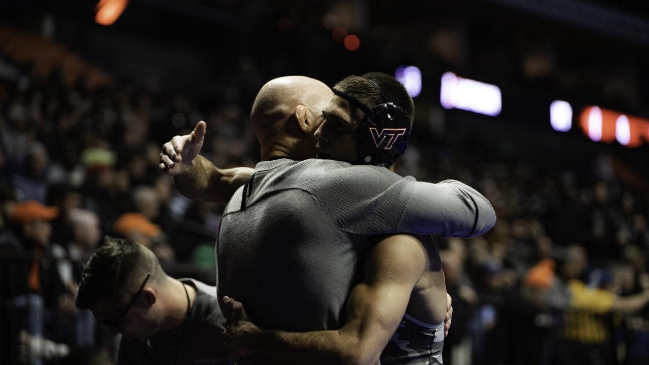NCAAWrestling's tweet card. Norm Latona, the father of two-time Hokie All-American Sam Latona, will always carry a part of Virginia Tech wrestling with him. Literally. The Hokies sports information department announced on May...