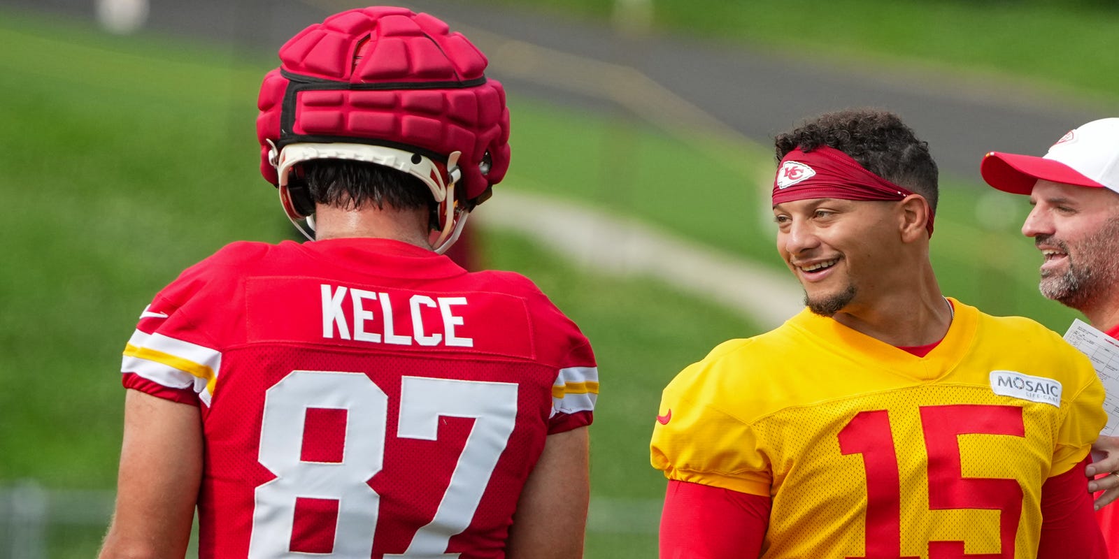 usatodaysports's tweet card. The Chiefs begin training camp as a contender and the favorite in the AFC West, but there are two big unanswered questions.