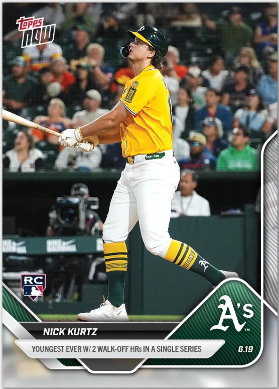 SportsCollector's tweet card. Nick Kurtz, Joe Caglianone and Chase Burns are hot in the hobby less than a year after being selected in the MLB Draft.