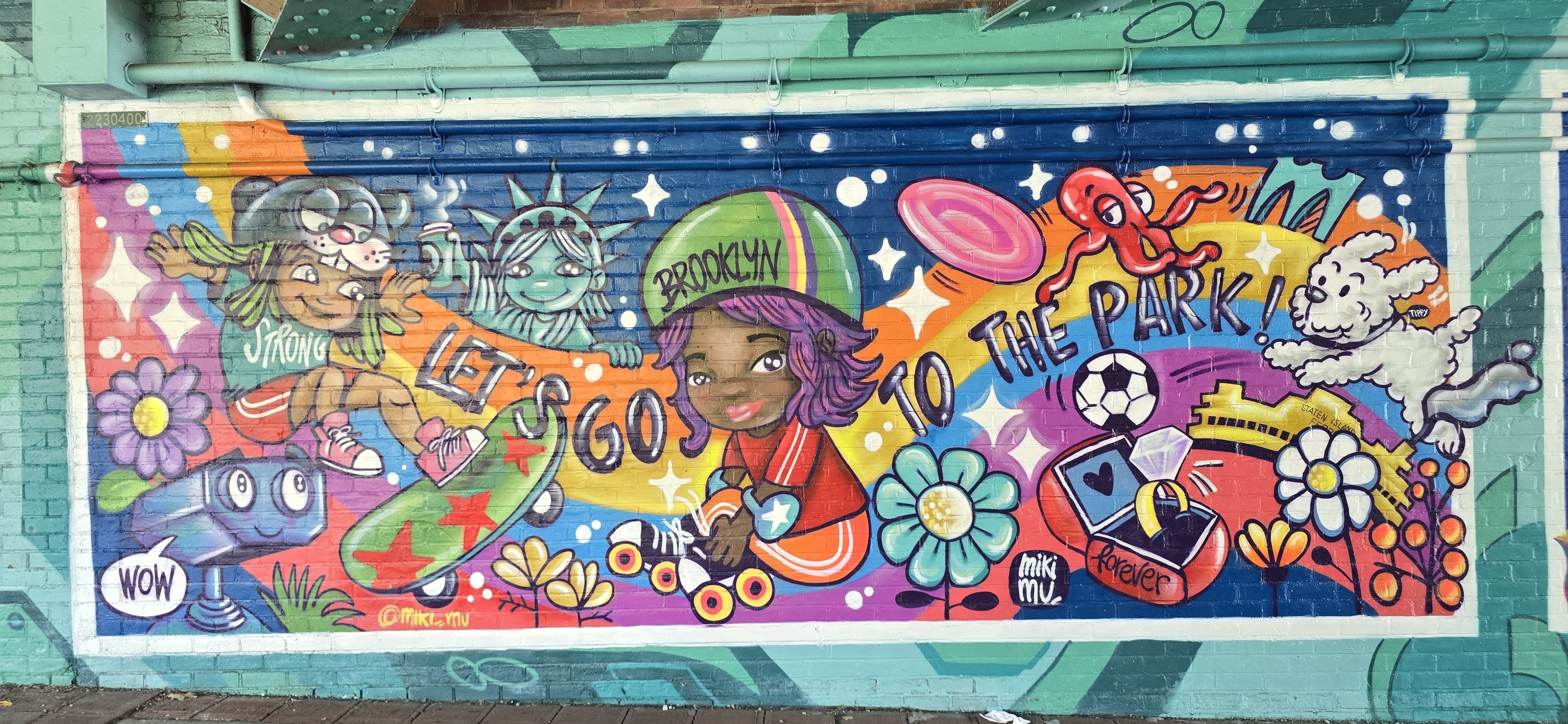 TimeOutNewYork's tweet card. It's a powerful glow up for the Brooklyn-Queens Expressway.
