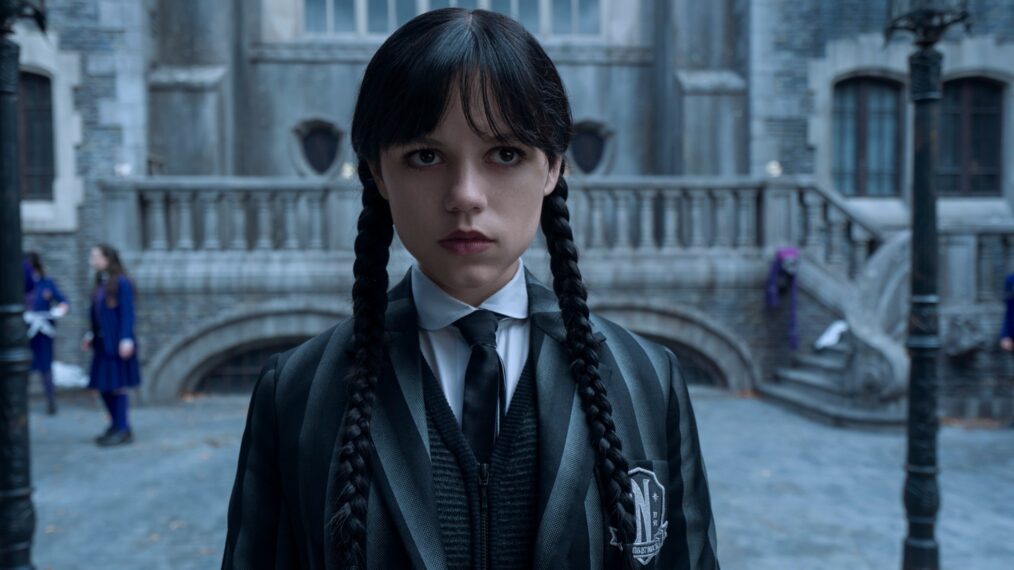 TVInsider's tweet card. Jenna Ortega will reprise her titular role in the Netflix hit.