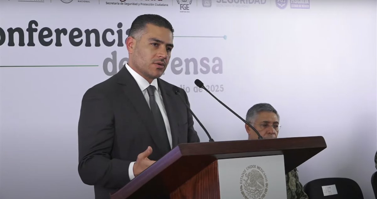 SinEmbargoMX's tweet card. Omar García Harfuch confirmó la detención de Gerardo Bermúdez, sobrino de Hernán Bermúdez Requena, pero descartó que esté vinculado con "La Barredora".