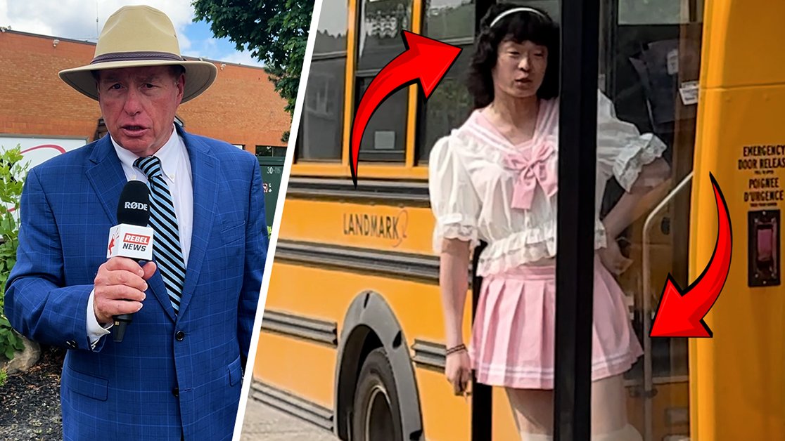 TheMenzoid's tweet card. So, what pray tell is the story regarding that male bus driver who dresses like Little Bo Peep and displays a sign on his bus that creepily states 'The Lolita Line'?