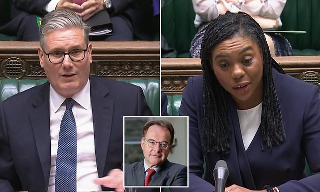 thequentinletts's tweet card. That nasal quack. The sticky-up fringe. Drearily predictable evasions - 'working people...breakfast clubs...£22billion black hole'. Sir Keir Starmer was going through the PMQs motions again.