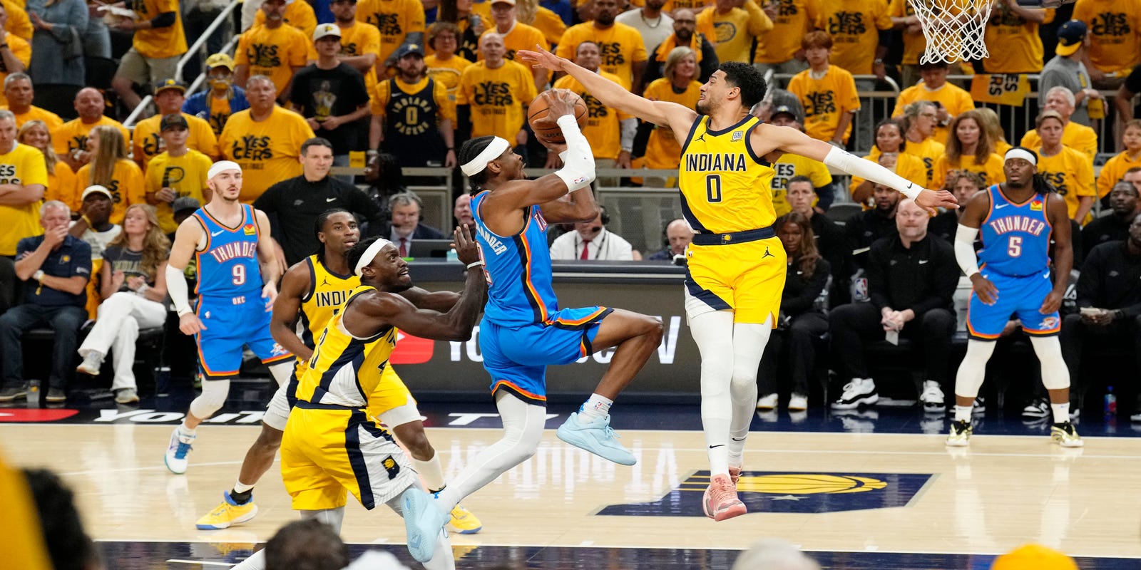 CAlmanza1007's tweet card. Tyrese Haliburton praises Shai Gilgeous-Alexander after NBA Finals: 'MVP for a reason.'