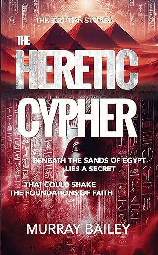 JenMedBkReviews's tweet card. Hair Past A Freckle: The Heretic Cypher by Murray Bailey #BookReview #BlogTour