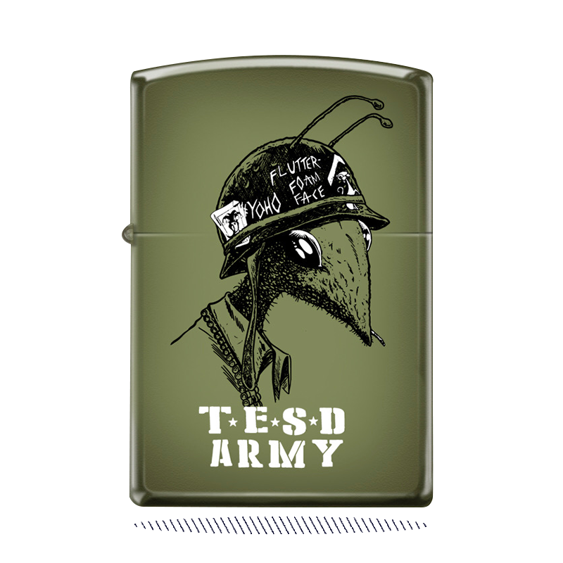 sundayjeff's tweet card. Now back in stock and ready for your pocket, the TESD Army Ant Lighter!