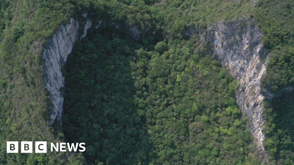 BBCNewsAsia's tweet card. These caves were unexplored for thousands of years, protected by swirling mists and terrifying tales.