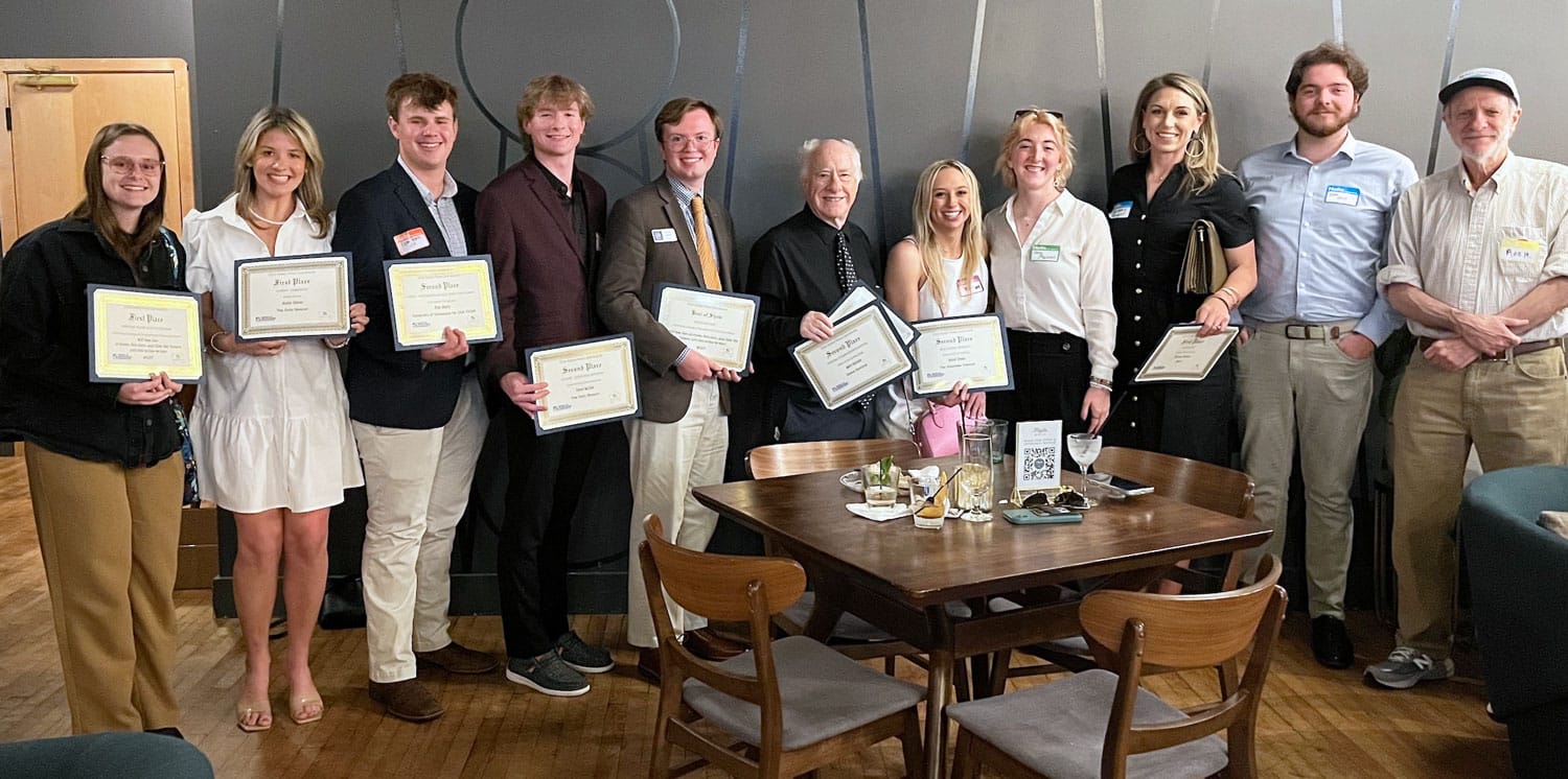 UTJEM's tweet card. Students and faculty from the College of Communication and Information took home top awards in several categories at the East Tennessee Society of Professional Journalists’ Golden Press Card Awards,...