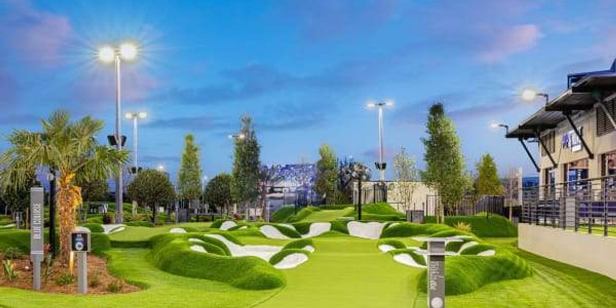 CultureMapATX's tweet card. A North Austin sports and entertainment complex is handing over the reins to golf legend Tiger Woods' mini-golf enterprise. PopStroke is currently renovating The Pitch, which Austinites may know...