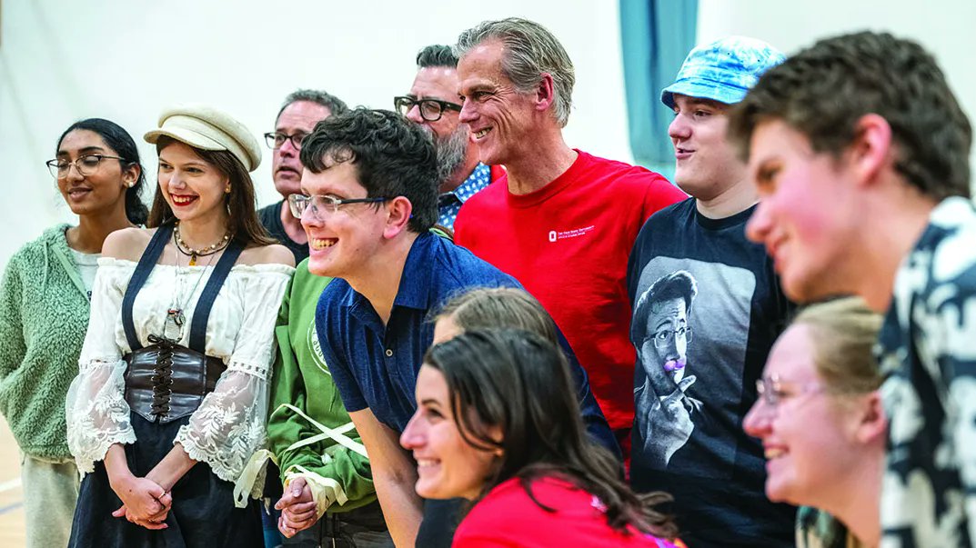 ASCatOSU's tweet card. The associate professor taps his theatrical talents (and Shakespeare’s poetry) to inspire children with autism and veterans.