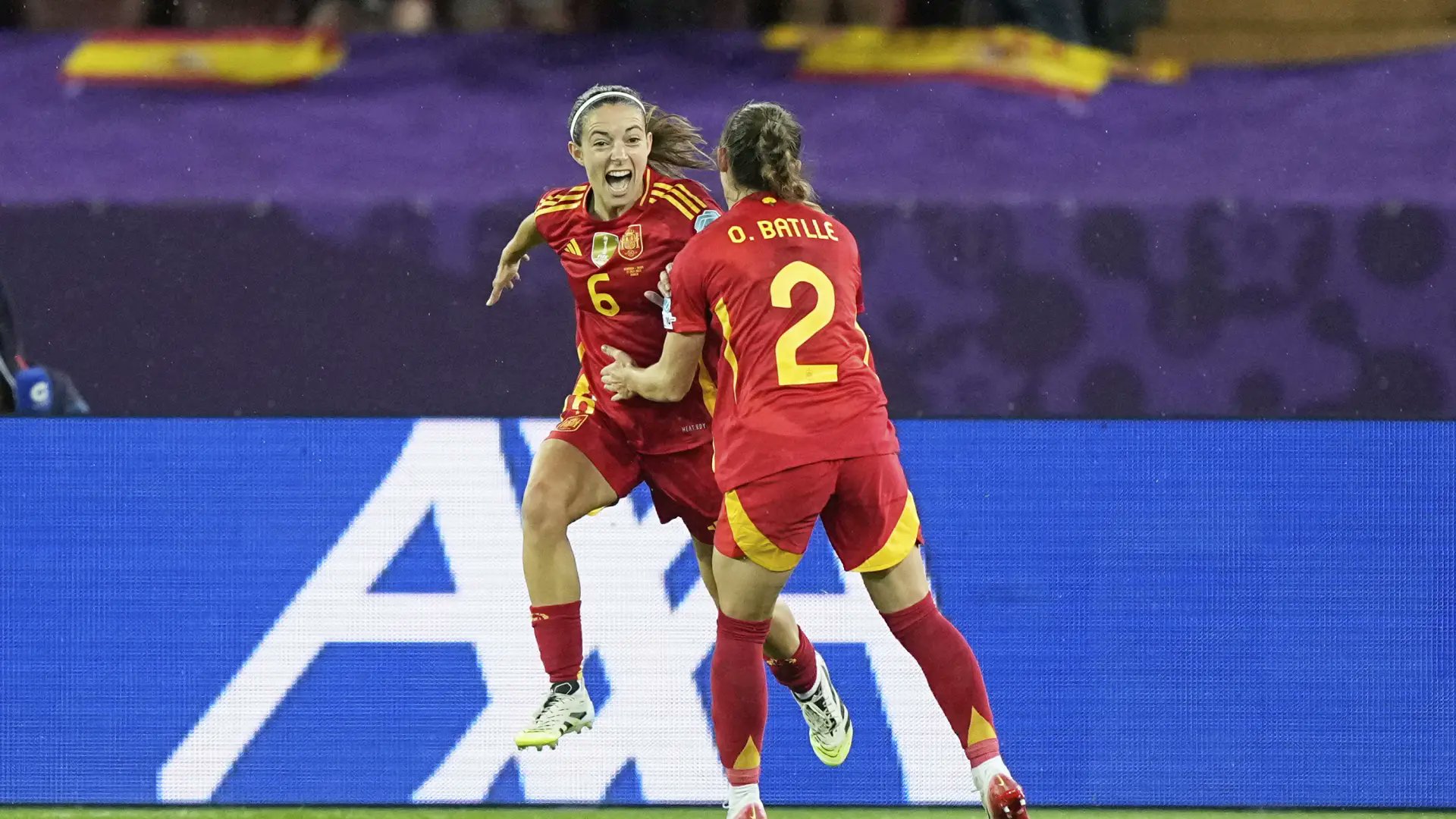 AXASegurosEs's tweet card. Aitana Bonmatí, ganadora de dos Balones de Oro, marcó este miércoles ante Alemania para regalar a La Roja su billete a la primera final de la Eurocopa de...