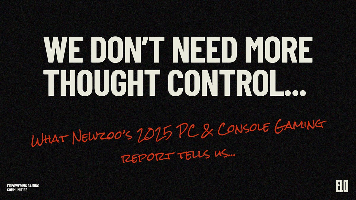 elo_collective's tweet card. What the 2025 PC & Console Report tells us about surviving and thriving in a crowded, flat market.