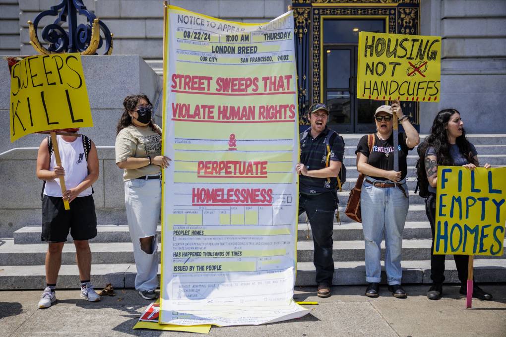 KQEDnews's tweet card. San Francisco will overhaul how it conducts homeless encampment sweeps and increase transparency as part of a $2.8 million legal settlement with unhoused residents and advocacy groups who alleged...