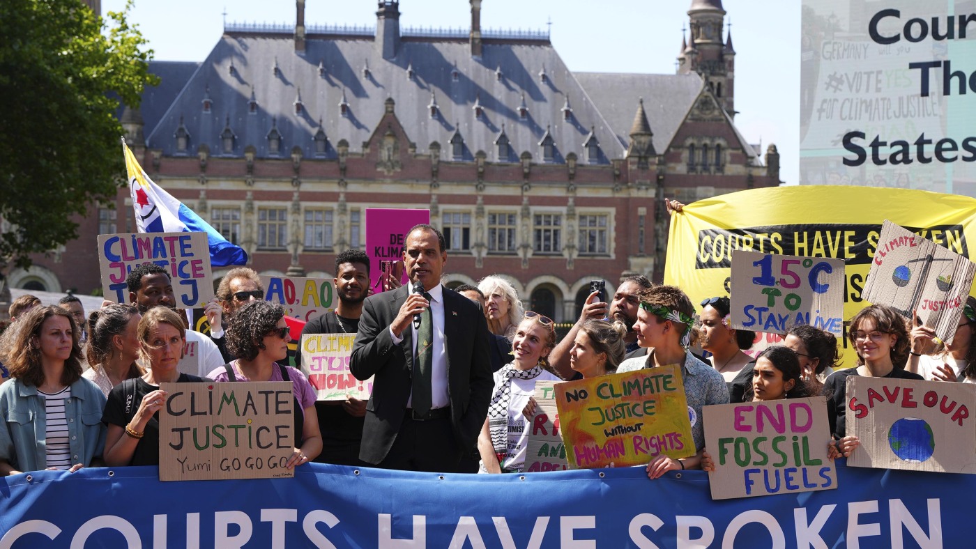 IBCHUCK's tweet card. The International Court of Justice ruled that nations have an obligation to act on climate change under international laws protecting the environment and human rights.