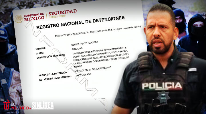 SinLinea_Mx's tweet card. Ulises Pinto fue el encargado de coordinar la quema de vehículos y demás acciones violentas del llamado viernes negro en Tabasco.