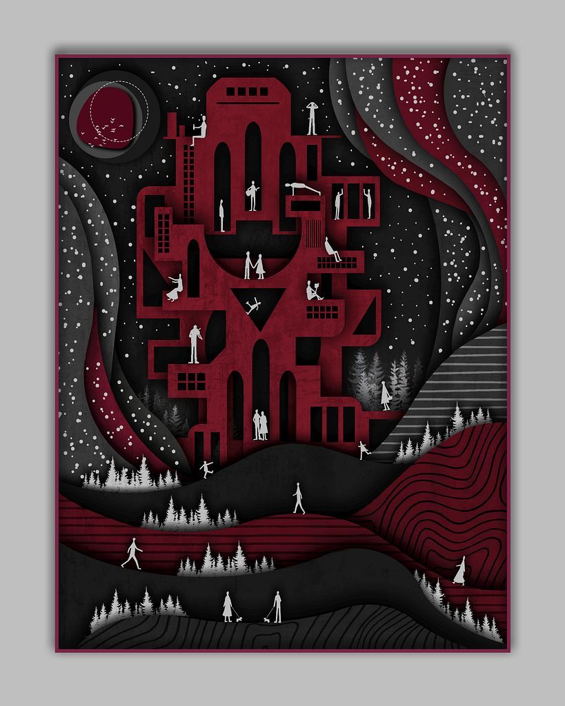 FishPricks's tweet card. Architectural Graphic Design... . . . . . . 3240 * 4050 Pixels