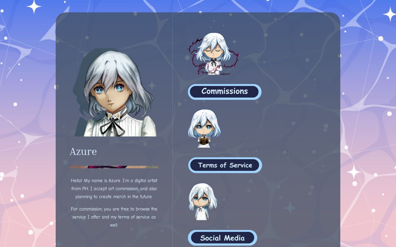 AzurMoonlight's tweet card. commission