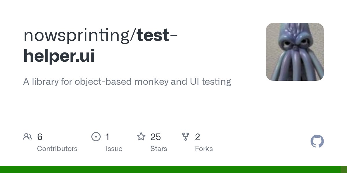 nowsprinting's tweet card. A library for object-based monkey and UI testing. Contribute to nowsprinting/test-helper.ui development by creating an account on GitHub.
