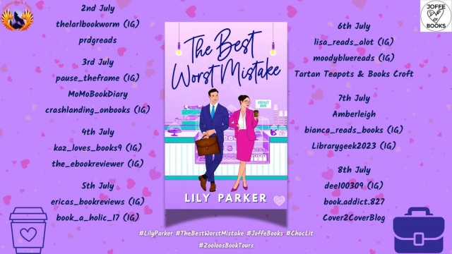 prdg's tweet card. Today I am on the tour for The Best Worst Mistake by Lily Parker, thank you to Zoé at Zooloos Book Tours for organising it and inviting me to take part and thank you to the author and the publisher…