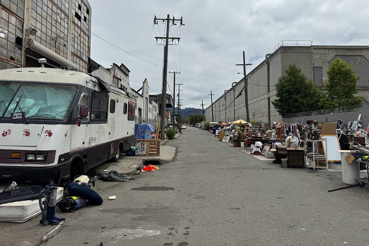 BerkeleyScanner's tweet card. Citing public safety concerns, including repeated fires, Bayer said it plans to close the street to the public and build a stormwater treatment feature.