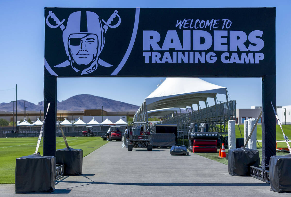 VegasNation's tweet card. The Raiders are opening a number of training camp practices to fans for the first time since moving to Las Vegas in 2020.