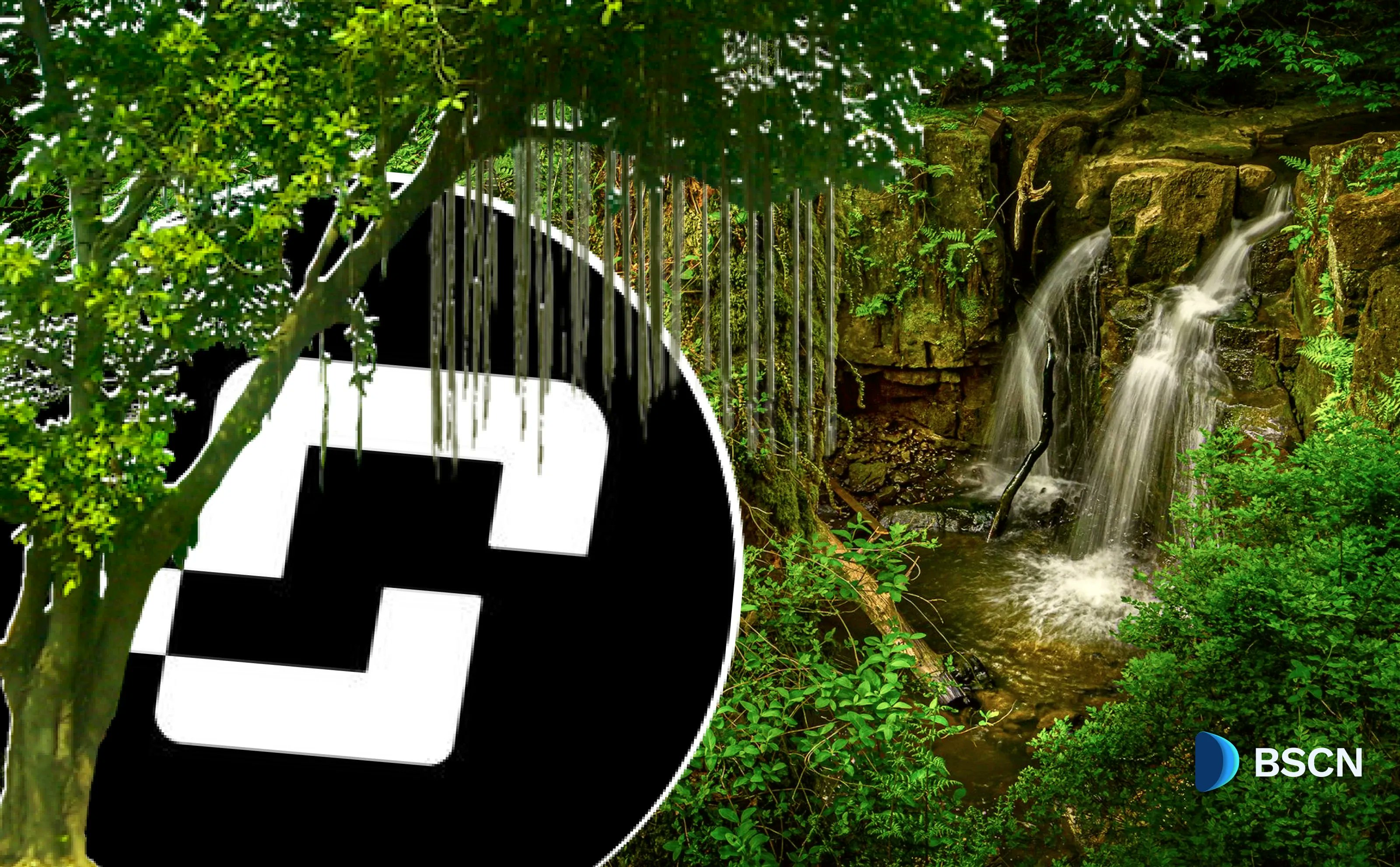 Celia Finance $CELIA logo with waterfall backdrop