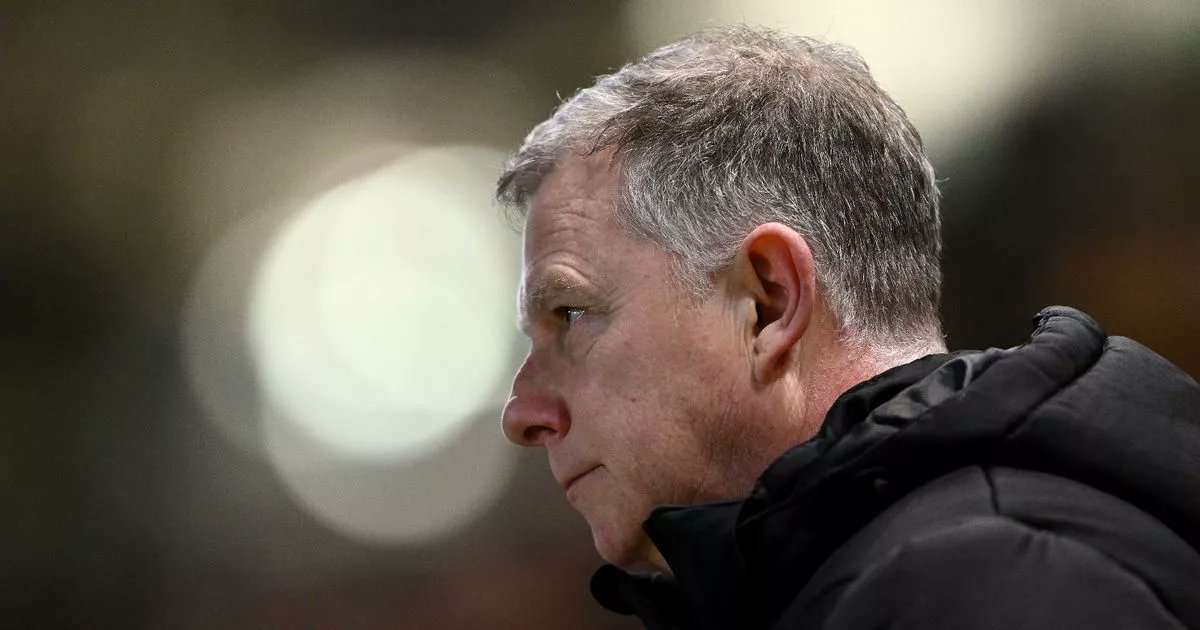 Sotlive's tweet card. Reaction from Mark Robins after Stoke City lose to Bristol City at Ashton Gate