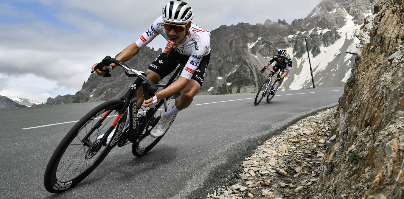 ConversationEDU's tweet card. Despite faster, fitter athletes and advancements in technology, cycling’s governing body wants to slow things down.