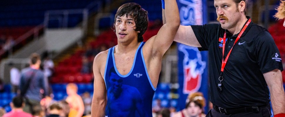 InterMat's tweet card. Championship Finals 100 lbs - Nathan Schuman (Pennsylvania) over Onofre Gonzales (Colorado) 13-0 106 lbs - Turner Ross (Oklahoma) over Cason Craft (Oklahoma) 6-6 113 lbs - Rylan Seacrist (Ohio) over...