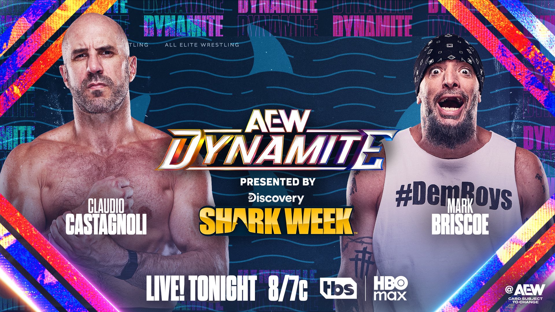 turnbuckletime1's tweet card. On July 23rd, 2025 AEW aired the 303rd episode of Dynamite live in Chicago Illinois inside Byline Bank Aragon Ballroom & can watch it on TBS & MAX (United States), TSN (Canada) & AEW Plus (Internat...