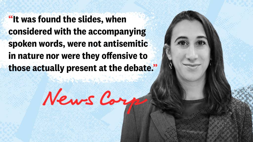 MikeCarlton01's tweet card. The Australian launched a smear against Sarah Schwartz alleging antisemitism. An independent review has completely cleared her and pointed the finger at News Corp instead.