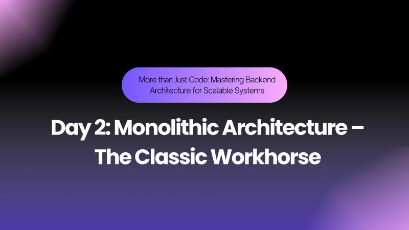 justallan__'s tweet card. Think of a monolithic architecture like a big, family-owned restaurant where everything happens in one kitchen. The chef, the cashier, and the waiter are all part of the same system. Orders come in,...