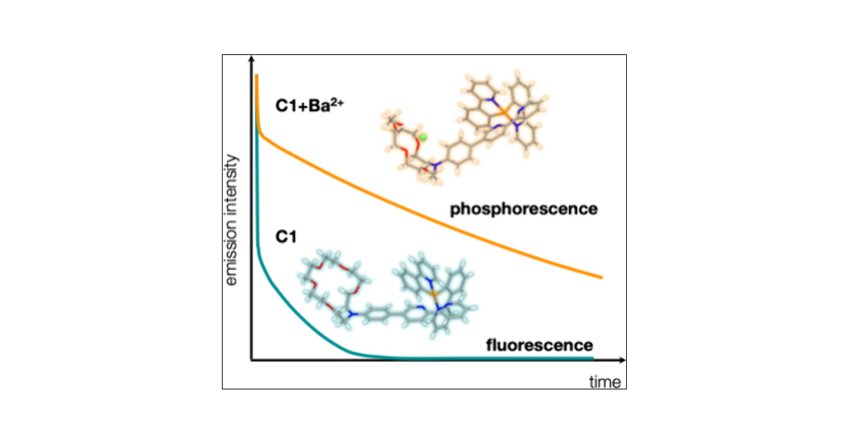 freixasgroup's tweet card. We present a new time-resolved chemosensor for the detection of Ba2+ ions. Our sensor is based on an iridium(III) compound with dual (fluorescent and phosphorescent) emission. The nature of the...