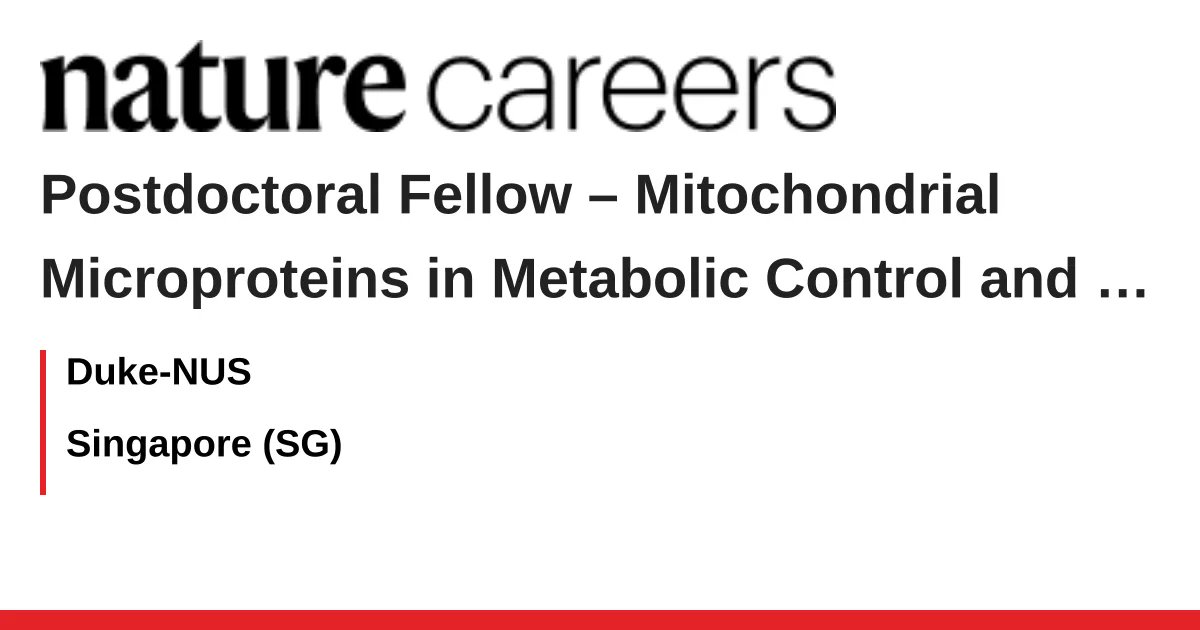 Holab_DukeNUS's tweet card. Uncovering and exploting the mini-proteome of Microproteins : From Discovery to Therapeutic Applications in Metabolic Disease
