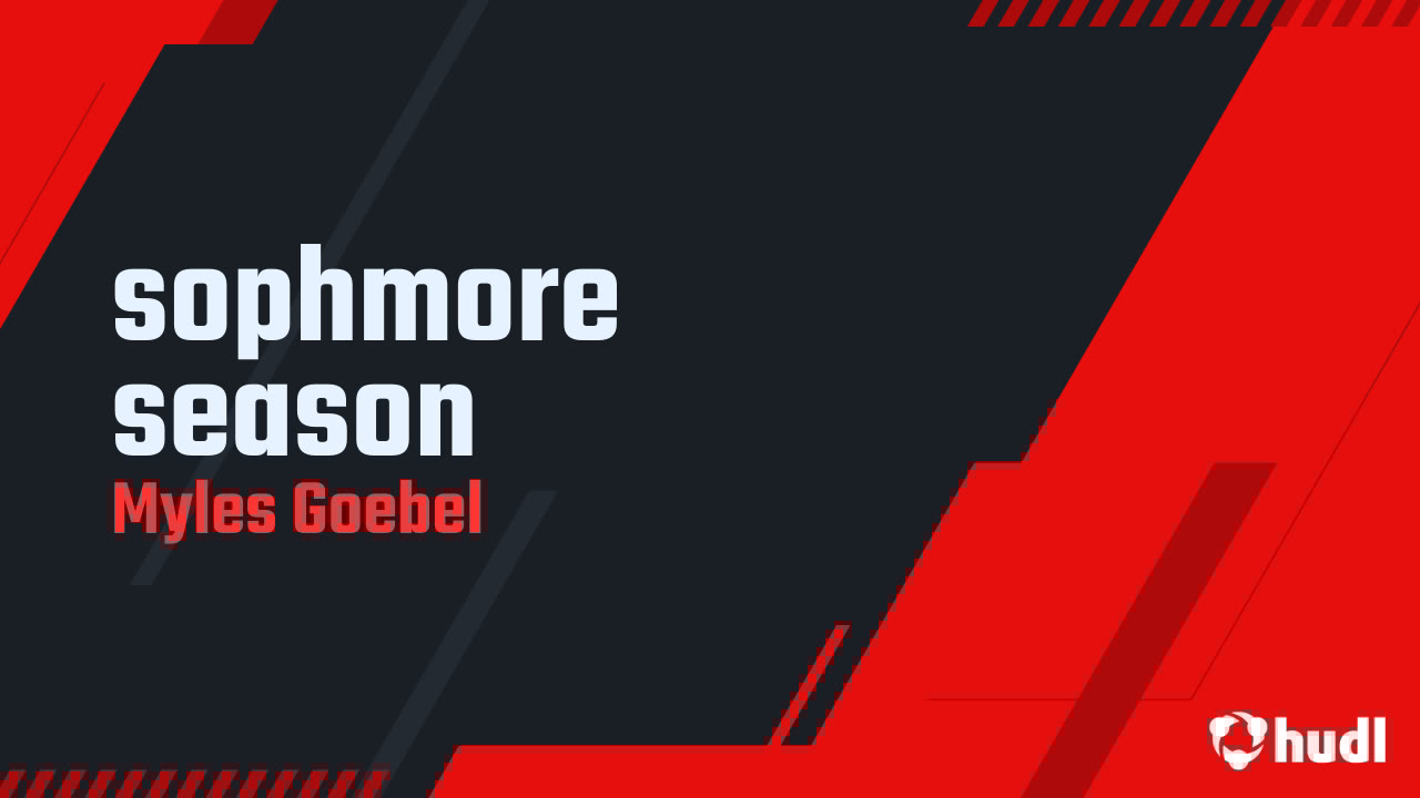 mgoebel118's tweet card. sophmore season