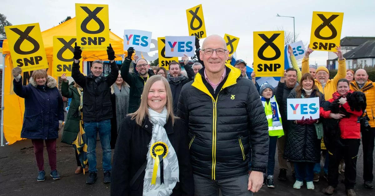 KvinLve's tweet card. The Nationalists won the Kilmarnock North by-election for East Ayrshire Council, with Caroline Barton securing victory.