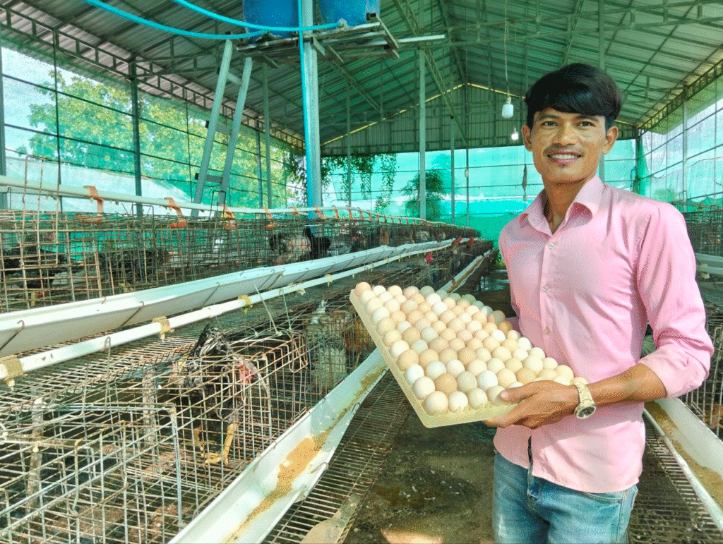 ComDev_Asia's tweet card. Sory Channath, a 37-year-old young farmer from Tomnum Thmey Village, Chheap Commune, Toeuk Phos District, Kampong Chhnang Province, Cambodia, has built a career in hatching chicken eggs and supplying...