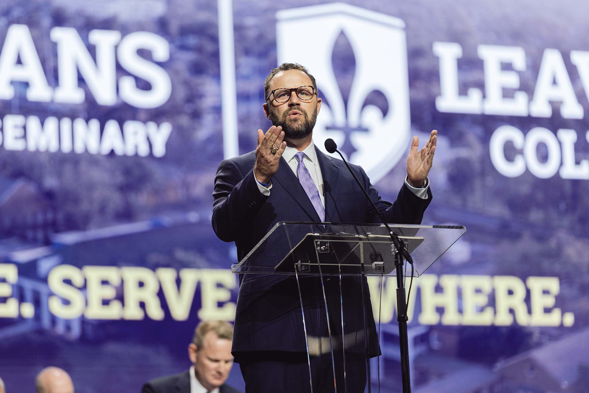 NOBTS's tweet card. Dew expresses gratitude for Southern Baptists during annual meeting address