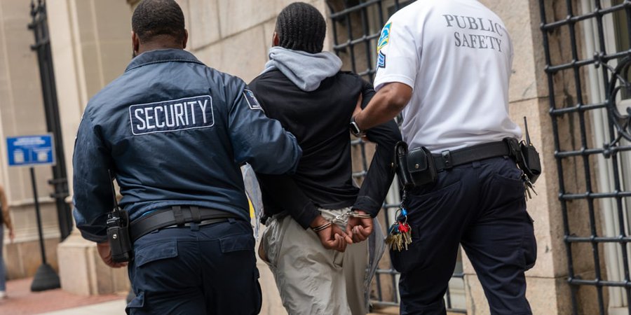 JudithShulevitz's tweet card. This afternoon, at 3:15 PM, approximately 100 masked protestors overwhelmed the Security desk at the front of Butler Library and stormed into Room 301, the Lawrence A. Wien Reference Room. They...