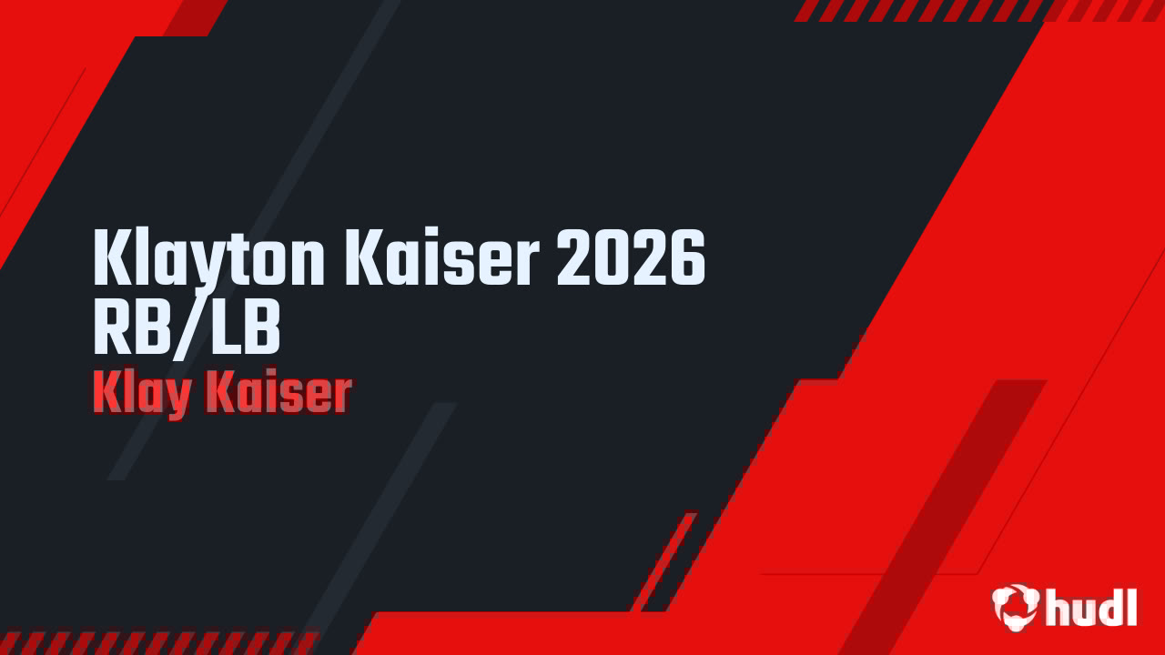KaiserKlay's tweet card. Klayton Kaiser 2026 RB/LB