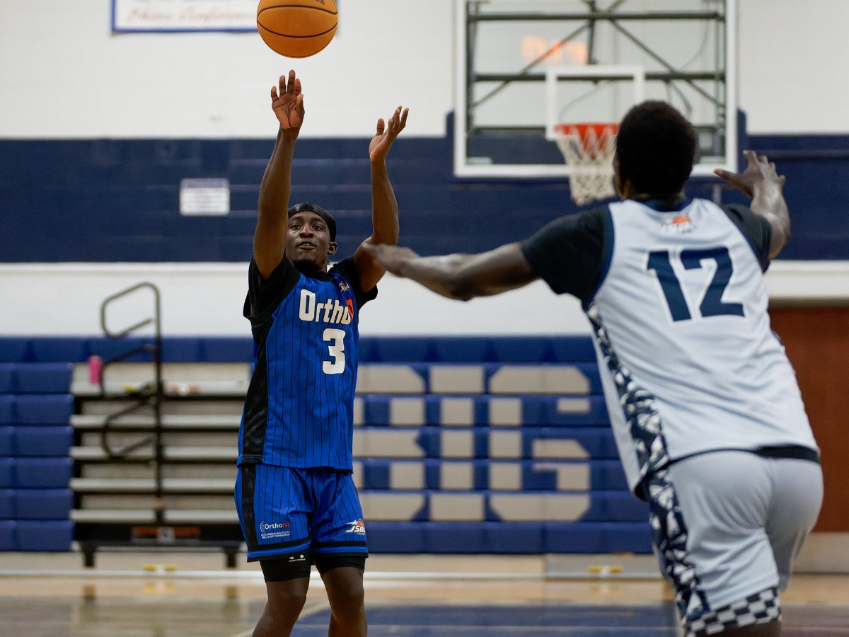 JSBLhoops's tweet card. Kavion McClain scored 71 points to break Jason Fichter's 28 year Jersey Shore Basketball League record.