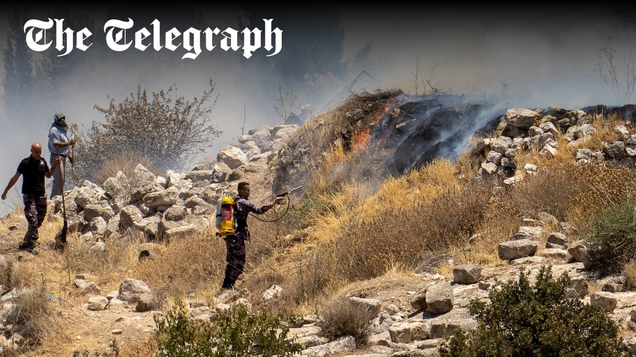 Dahshur11's tweet card. Residents live in fear of ‘terrorising’ purge as men armed with leaf blowers set fire to sacred site