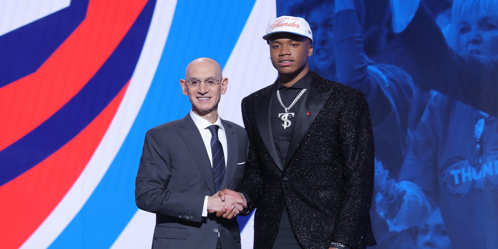 ThunderXtra's tweet card. The NBA champion Oklahoma City Thunder selected Georgetown big man Thomas Sorber with the 15th overall pick in the 2025 NBA Draft on Wednesday night.
