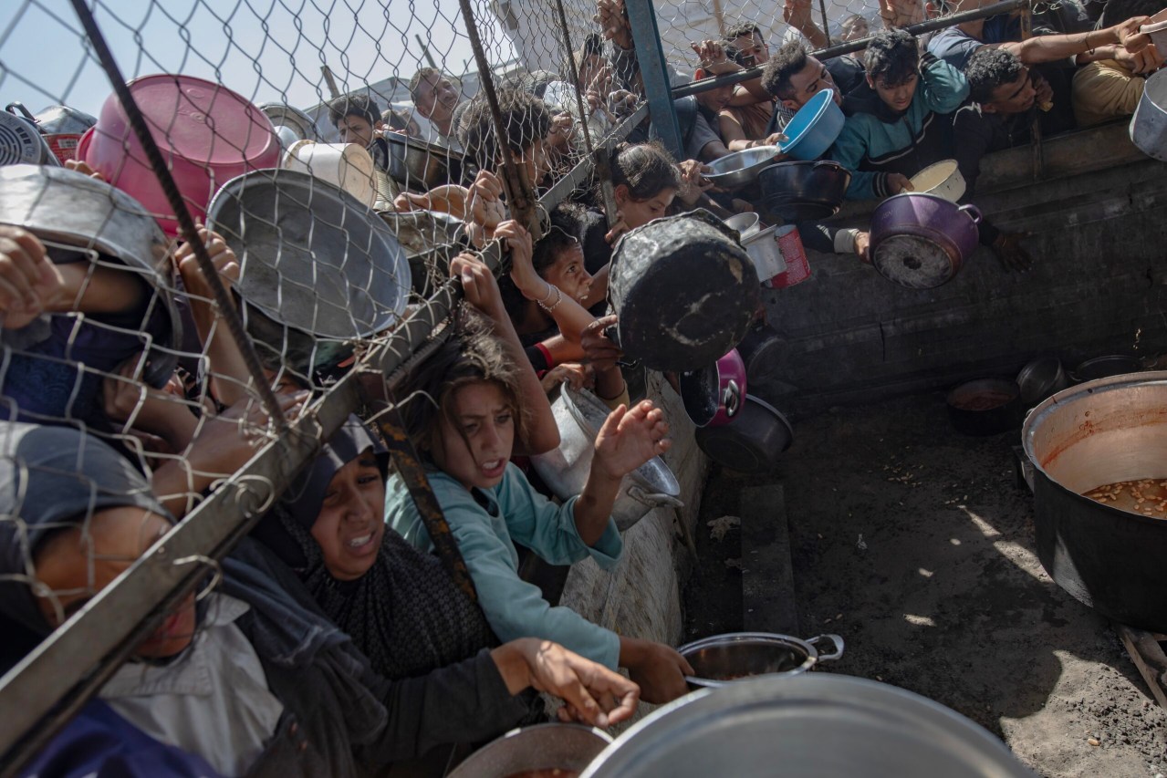 dailymaverick's tweet card. Aid workers in the Gaza Strip are joining the same aid lines as civilians as food, water and medical supplies dwindle.
